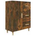 Vidaxl buffet ch�ne fum� 69, 5x34x90 cm bois d'ing�nierie