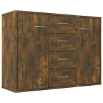Vidaxl buffet chêne fumé 88x30x65 cm bois d'ingénierie Vidaxl buffet chêne fumé 88x30x65 cm bois d'ingénierie