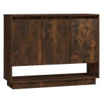 Vidaxl buffet ch�ne fum� 97x31x75 cm bois d'ing�nierie