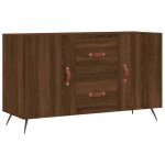 Vidaxl buffet ch�ne marron 100x36x60 cm bois d'ing�nierie