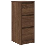 Vidaxl buffet ch�ne marron 29, 5x34x76 cm bois d'ing�nierie
