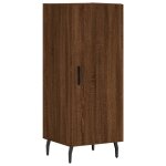 Vidaxl buffet chne marron 34, 5x34x90 cm bois d'ingnierie