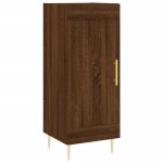 Vidaxl buffet chne marron 34, 5x34x90 cm bois d'ingnierie