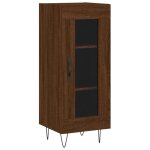 Vidaxl buffet chêne marron 34, 5x34x90 cm bois d'ingénierie Vidaxl buffet chêne marron 34, 5x34x90 cm bois d'ingénierie