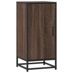 Vidaxl buffet ch�ne marron 35, 5x35x76 cm bois d'ing�nierie et m�tal