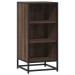 Vidaxl buffet ch�ne marron 35, 5x35x76 cm bois d'ing�nierie et m�tal