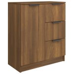 Vidaxl buffet chne marron 60x30x70 cm bois d'ingnierie