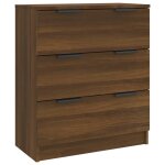 Vidaxl buffet ch�ne marron 60x30x70 cm bois d'ing�nierie