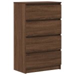 Vidaxl buffet chne marron 60x35x98, 5 cm bois d'ingnierie