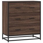 Vidaxl buffet chêne marron 68x35x76 cm bois d'ingénierie et métal Vidaxl buffet chêne marron 68x35x76 cm bois d'ingénierie et métal