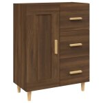 Vidaxl buffet ch�ne marron 69, 5x34x90 cm bois d'ing�nierie