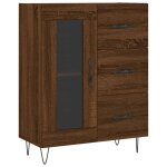 Vidaxl buffet chêne marron 69, 5x34x90 cm bois d'ingénierie Vidaxl buffet chêne marron 69, 5x34x90 cm bois d'ingénierie