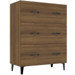 Vidaxl buffet chêne marron 69, 5x34x90 cm bois d'ingénierie Vidaxl buffet chêne marron 69, 5x34x90 cm bois d'ingénierie