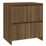 Vidaxl buffet chêne marron 70x41x75 cm bois d'ingénierie Vidaxl buffet chêne marron 70x41x75 cm bois d'ingénierie