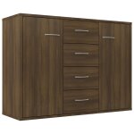 Vidaxl buffet chêne marron 88x30x65 cm bois d'ingénierie Vidaxl buffet chêne marron 88x30x65 cm bois d'ingénierie