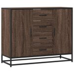 Vidaxl buffet ch�ne marron 92x35x76 cm bois d'ing�nierie