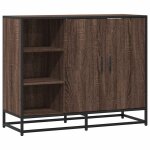 Vidaxl buffet chne marron 92x35x76 cm bois d'ingnierie