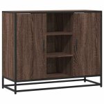 Vidaxl buffet ch�ne marron 92x35x76 cm bois d'ing�nierie
