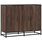 Vidaxl buffet ch�ne marron 94x35x76 cm bois d'ing�nierie