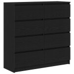 Vidaxl buffet ch�ne noir 100x35x99 cm bois d'ing�nierie