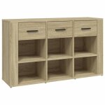 Vidaxl buffet chne sonoma 100x30x59, 5 cm bois d'ingnierie