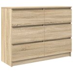 Vidaxl buffet ch�ne sonoma 100x35x76 cm bois d'ing�nierie