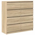 Vidaxl buffet ch�ne sonoma 100x35x99 cm bois d'ing�nierie