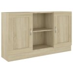 Vidaxl buffet ch�ne sonoma 120x30, 5x70 cm bois d'ing�nierie