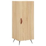 Vidaxl buffet ch�ne sonoma 34, 5x34x90 cm bois d'ing�nierie