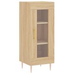 Vidaxl buffet ch�ne sonoma 34, 5x34x90 cm bois d'ing�nierie
