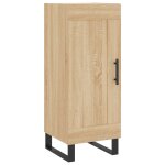 Vidaxl buffet ch�ne sonoma 34, 5x34x90 cm bois d'ing�nierie