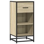 Vidaxl buffet chêne sonoma 35, 5x35x76 cm bois d'ingénierie et métal Vidaxl buffet chêne sonoma 35, 5x35x76 cm bois d'ingénierie et métal