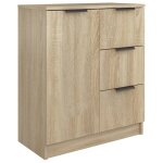Vidaxl buffet ch�ne sonoma 60x30x70 cm bois d'ing�nierie