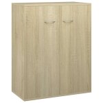 Vidaxl buffet ch�ne sonoma 60x30x75 cm bois d'ing�nierie