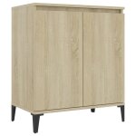 Vidaxl buffet ch�ne sonoma 60x35x70 cm bois d'ing�nierie