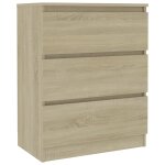 Vidaxl buffet ch�ne sonoma 60x35x76 cm bois d'ing�nierie