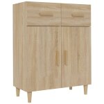 Vidaxl buffet ch�ne sonoma 69, 5x34x89 cm bois d'ing�nierie