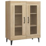 Vidaxl buffet chne sonoma 69, 5x34x90 cm bois d'ingnierie