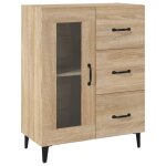 Vidaxl buffet ch�ne sonoma 69, 5x34x90 cm bois d'ing�nierie