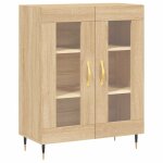 Vidaxl buffet chne sonoma 69, 5x34x90 cm bois d'ingnierie