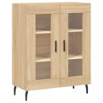 Vidaxl buffet chne sonoma 69, 5x34x90 cm bois d'ingnierie