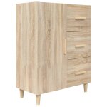 Vidaxl buffet chêne sonoma 69, 5x34x90 cm bois d'ingénierie Vidaxl buffet chêne sonoma 69, 5x34x90 cm bois d'ingénierie