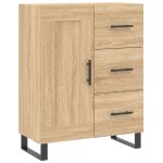 Vidaxl buffet chne sonoma 69, 5x34x90 cm bois d'ingnierie