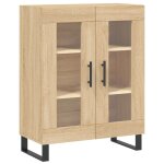 Vidaxl buffet ch�ne sonoma 69, 5x34x90 cm bois d'ing�nierie