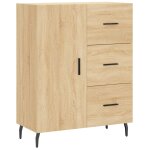 Vidaxl buffet ch�ne sonoma 69, 5x34x90 cm bois d'ing�nierie