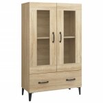 Vidaxl buffet haut ch�ne sonoma 70x31x115 cm bois d'ing�nierie