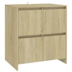 Vidaxl buffet ch�ne sonoma 70x41x75 cm bois d'ing�nierie