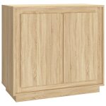Vidaxl buffet ch�ne sonoma 80x34x75 cm bois d'ing�nierie