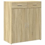 Vidaxl buffet ch�ne sonoma 80x42, 5x93 cm bois d'ing�nierie
