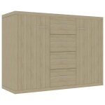 Vidaxl buffet chne sonoma 88x30x65 cm bois d'ingnierie